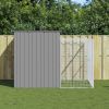 Dog House Light Grey Galvanized Steel Medium Durable Dog House