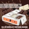 Chocolate Tempering Machine, 26.5 Lbs 3 Tanks Chocolate Melting Pot TEMP Control 86-185 F